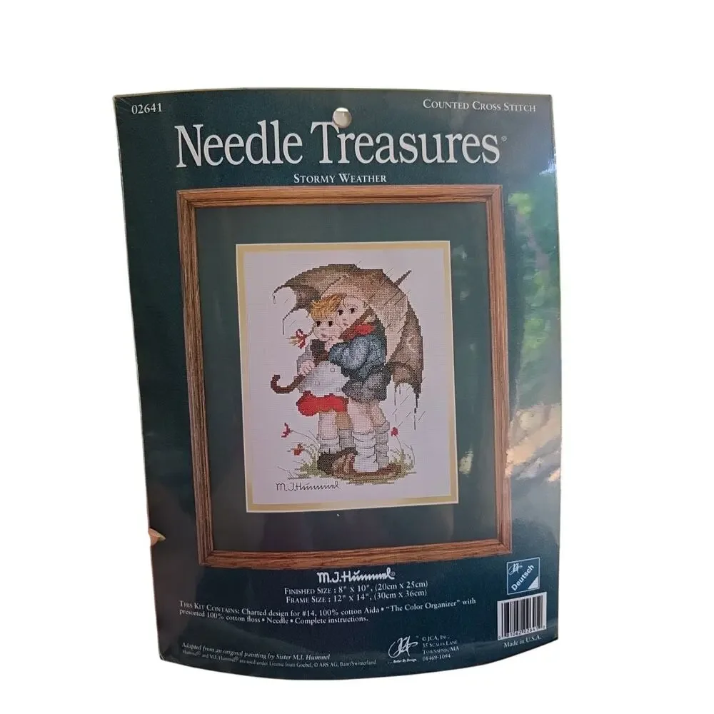 Needle Treasures Hummel Counted Cross Stitch Stormy Weather Chart And Floss